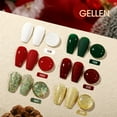 thumbnail image 3 of Gellen Gel Nail Polish Set, 6 Colors White Sparkle Red Glitter Gold Jelly Dark Green Bright Red Gel Polish Set Nail Art Gifts for Women, 3 of 8