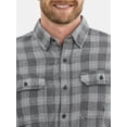 thumbnail image 4 of George Men's & Big Men's Relaxed Fit Double Pocket Flannel Shirt, Sizes XS-3XLT, 4 of 5