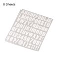 thumbnail image 3 of Uxcell 1 inch Self Adhesive Waterproof Vinyl Letter Number Sticker Set, 8 Sheet White, 3 of 6