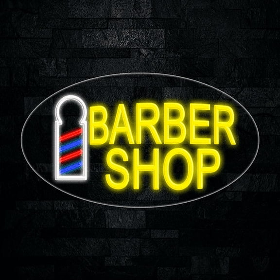 Barber Shop LED Neon Sign 28"L x 16"H #34150