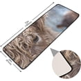 thumbnail image 2 of Dreamtimes Fluffy Cow Head Runner Rug 2'x6' Kitchen Rug Non Slip with Rubber Backing Washable Soft Area Rug Carpet Entryway Rug Runner for Hallway Bedroom Kitchen Decor, 2 of 6