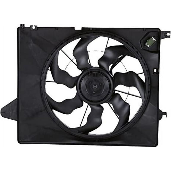 TYC 622730 Dual Radiator and Condenser Fan Assembly Fits 2011 Kia Sorento