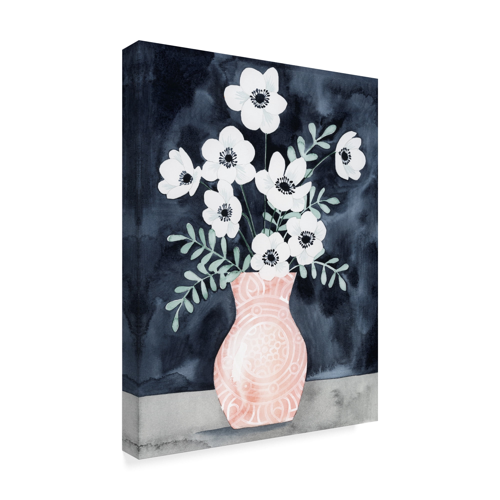 Trademark Fine Art 'Nighttime Anemones I' Canvas Art by Grace Popp