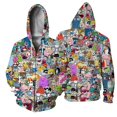 thumbnail image 1 of 3d Printed Family Sweatshirt Loose Hooded Baseball Jersey, 1 of 3