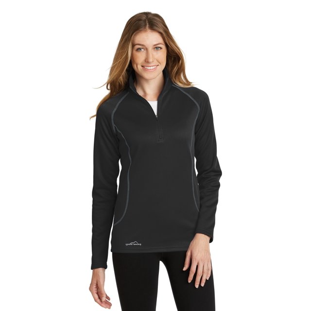 Eddie Bauer® Ladies Smooth Fleece 1/2-Zip. EB237 eddie bauer EB237