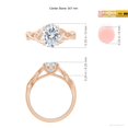 thumbnail image 5 of ANGARA IGI Certified Lab Grown 1.76 Ct Diamond Engagement Ring for Women in 14K Rose Gold (Size-9x7mm| Color-F-G| Clarity-VS) | April Birthstone, Anniversary, Jewelry Gift for Women | Diamond Ring, 5 of 8