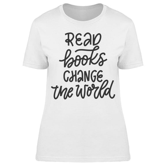 Read Books T-Shirt Women -Image by Shutterstock, Female x-Large
