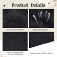 thumbnail image 4 of 6 Pcs Cotton Bra Liners Boob Sweat Pads 3 Layer Rectangle Under Bra Pads Sweat Liners for Women Sweating Supplies Black, 4 of 6