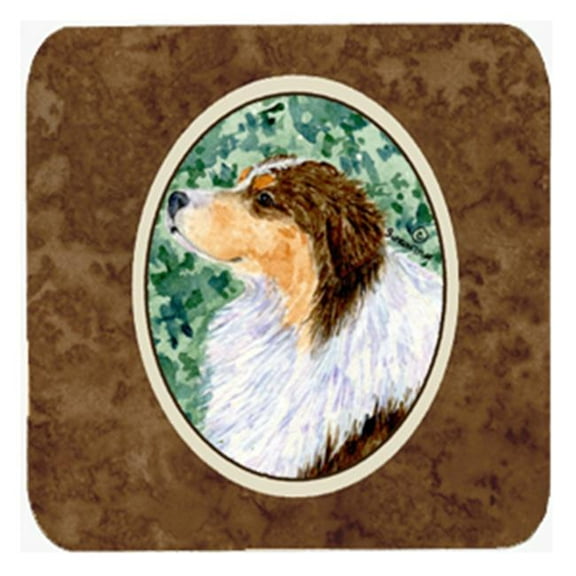 Australian Shepherd Foam Coasters, Set - 4