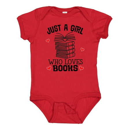 

Inktastic Just a Girl Who Loves Books Gift Baby Girl Bodysuit