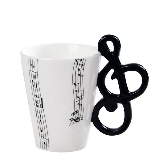 Tazas Musicales para Cerveza Té Leche Jarrones Penne Dulces o Cepillos de Nota B