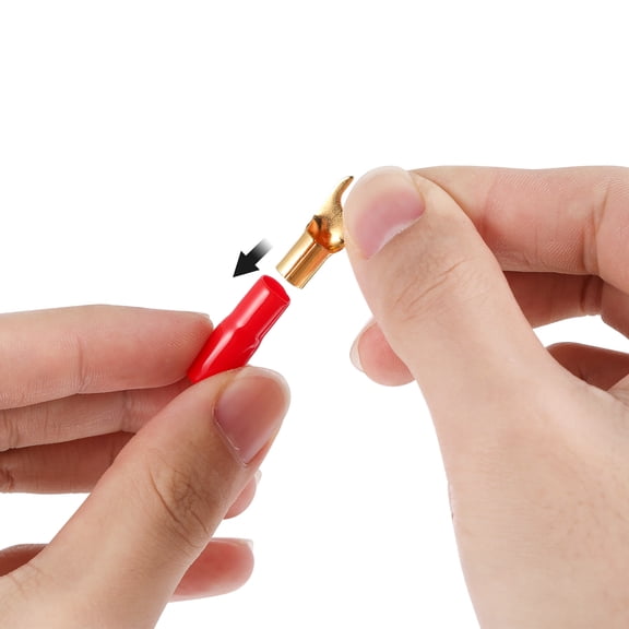 OUNONA 8 Gauge Spade Terminal Connectors Assorted Colors for Speaker Wire, Electrical Wiring, Car Audio, and Home Use