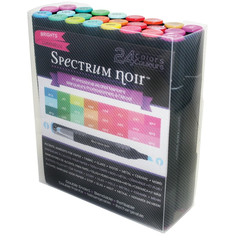 Spectrum Noir Alcohol Markers Brights, 24 Count - Main Image