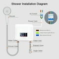 thumbnail image 3 of Calentador Calentador De Agua Instantáneo 5500W Mini Electric De Agua El Calentador De Agua Sin Tanque Pantalla LED Soporte Modo De Termostato/Ajuste De Energía Para El Baño De, 3 of 7
