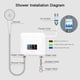 thumbnail image 3 of Calentador Calentador De Agua Instantáneo 5500W Mini Electric De Agua El Calentador De Agua Sin Tanque Pantalla LED Soporte Modo De Termostato/Ajuste De Energía Para El Baño De, 3 of 7