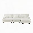 thumbnail image 6 of Modern Modular L Shaped Chenille Sofa for Living Room (220×80×75cm), 6 of 19