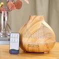 thumbnail image 4 of SDNall Sharp Mouth Wood Grain Hollow Aroma Diffuser 400ML Remote Humidifier, 4 of 9