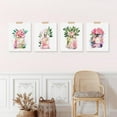 thumbnail image 4 of PixonSign Adhesive Wall Art Tropical Plant Fashion French Perfume Bottles Posters, Set of 4 Modern Stylish Pattern Illustrations, Preppy Room Canvas Prints for Home Decor - 8"x10", 4 of 5