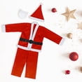 thumbnail image 3 of de de Santa rojo de Navidad, de Navidad para hombres, 5 piezas, conjunto Navidad para adultos Hugo Traje de claus, 3 of 10