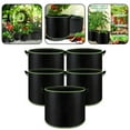 thumbnail image 6 of Garden Tools Fabric Grow Pots 5 Pack Fabric Grow Pots Round Aeration Plant Pots Grow Bags 3-15 Gallon Black 5 Gallon/18.9L, 6 of 7