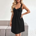 thumbnail image 2 of CYiJun Womens Nightgowns Sleeveless Lace Sleepwear Soft Pleated Tank Nightgown, 2 of 8