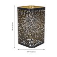 thumbnail image 4 of Mobutofu Hollow Out Lamp Shade Replacement Iron Black Table Light 1Pack, 4 of 4