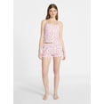 thumbnail image 2 of No Boundaries Cami Top and Bloomer Shorts Sleep Set, 2-Piece, Women's XS-XXL, 2 of 5