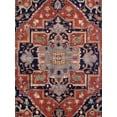 thumbnail image 5 of Pasargad Home Serapi 5' x 8' Hand-Knotted Wool Rust Rug - All Ages, Indoors, 5 of 6