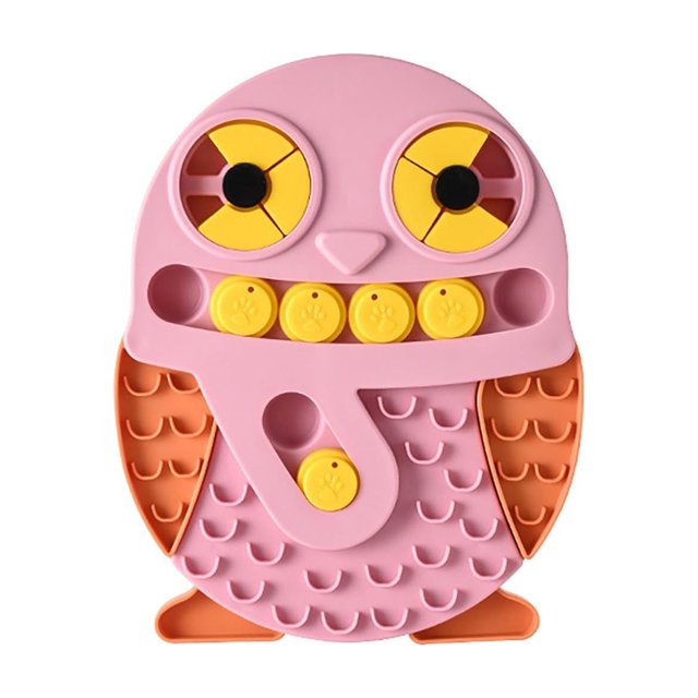 Interactive Penguin Puzzle Feeder Slow Food Bowl For Small Medium Large Dogs Cats Mental Stimulation And Prevention Non Feeding Mat