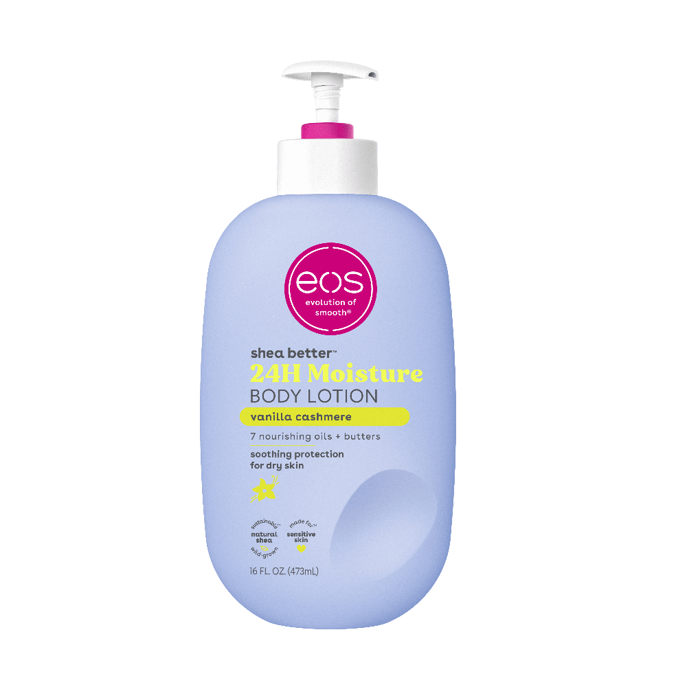 eos Shea Better Body Lotion for Dry Skin- Fragrance-Free, Made for 