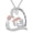 A-Heart 2, variant on Mother Daughter Necklace, 925 Sterling Silver Heart Mama Pendant Necklace with Heart Emerald, Mom and Daughter Jewelry Birthday Christmas Mother's Gifts for Women Mom Daughter
