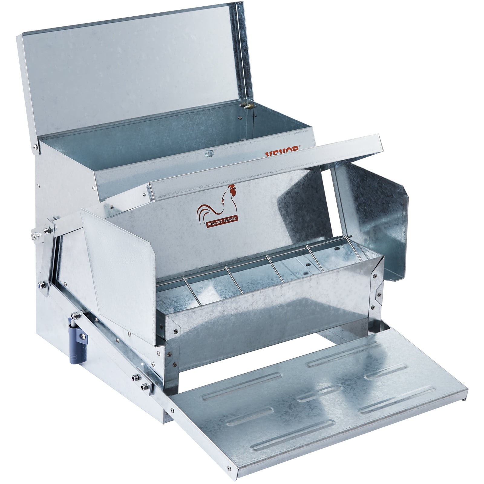 BENTISM Automatic Chicken Feeder 25 lbs Capacity Galvanized Steel Waterproof Lid Bird Rat Prevention in Iraq at IQD 115465 Rating 4