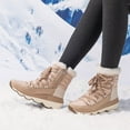 thumbnail image 6 of BURUDANI Women's Faux Fur Lined Cozy Lace-Up Platform Snow Boots for Winter Comfort, 6 of 6