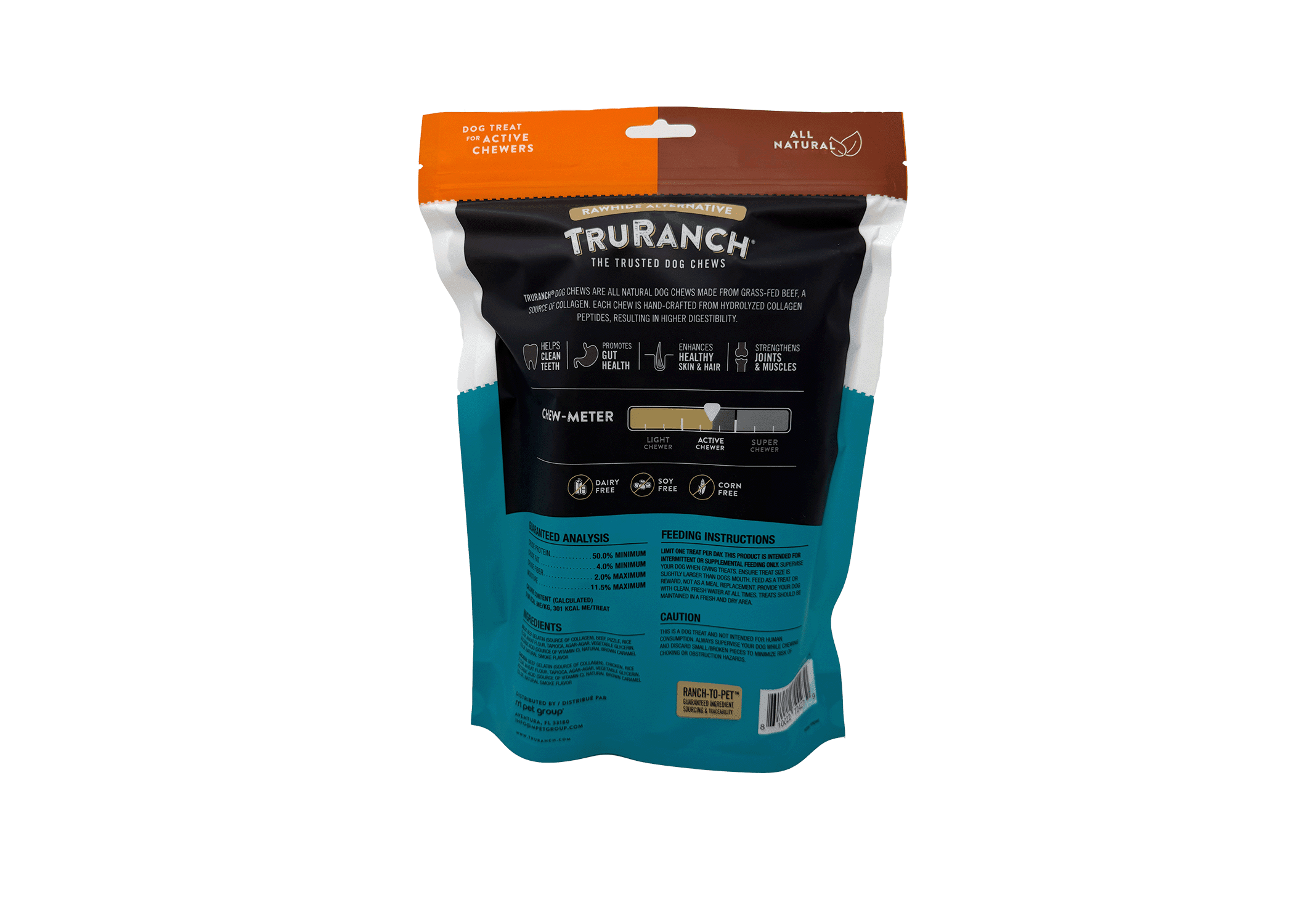 TruRanch Large Collagen Rolls, Chicken & Bully, 8 Count