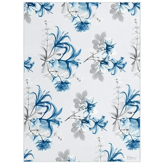 Beautiful Success I Washable Flowers Art Area Rug size 8'x10', Power-loomed, Heavenly Softness with Non-Slipping Backing
