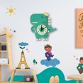 thumbnail image 4 of Reloj De Péndulo De Dinosaurio De Madera Diy, Reloj De Pared De Dibujos Animados Novedosos Para Niños Para Dormitorio, Estudio, Decoración De Sala De Estar Cateissary HA016994-00, 4 of 6