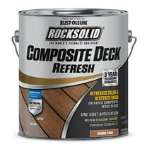 Cedar Tone, Rust-Oleum RockSolid Satin Composite Deck Refresh Exterior Stain and Sealer, 1 Gal, 2 Pack