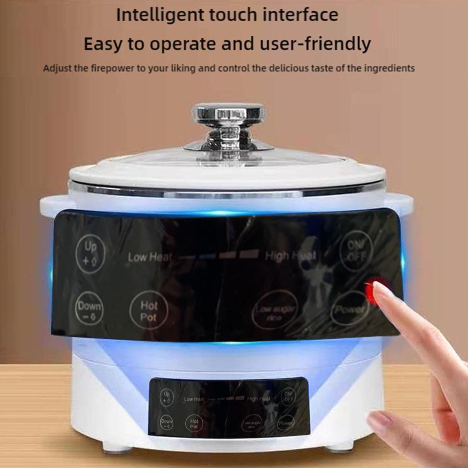 Xecvkr Rice Cooker Lifting Removal Basket Intelligent Fast Heating Family Home Steamer Adjustable Carb Health Timer Reservation 110V 1 Set 3L