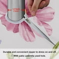 thumbnail image 6 of Coolnut 60" Wildflowers Round Tablecloth, Waterproof Spillproof Polyester Fabric Table Cover with Zipper Umbrella Hole for Outdoor Patio Garden Dining Party, 6 of 7