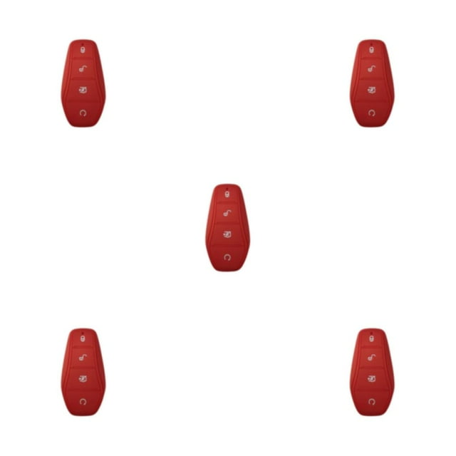 maskred Étui Clé en Gel de Silice By Byd Atto Installation Facile avec Haute Protection Signal Sans Blocage Silicone Rouge 9 x 5cm 5Ensemble