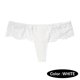 thumbnail image 2 of Gibobby Ropa interior termica Ropa interior de encaje para mujer Bikini de algodón Bragas Hipster Panty Ladies Stretch Sexy Briefs(Blanco， S), 2 of 4
