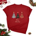 thumbnail image 2 of Fiudx Ofertas Flash Artículos En Oferta Blusa de Moda Informal con Cuello Redondo y Estampado Navideño para Mujer, 2 of 4