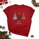 thumbnail image 1 of Blusas para las Mujeres Casual, Navidad Impresión Cuello Redondo Blusa de Moda, Fiesta de Fiesta Camiseta Top, 1 of 1