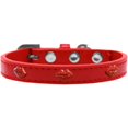 thumbnail image 1 of Red Glitter Lips Widget Dog Collar Red Size 20, 1 of 1