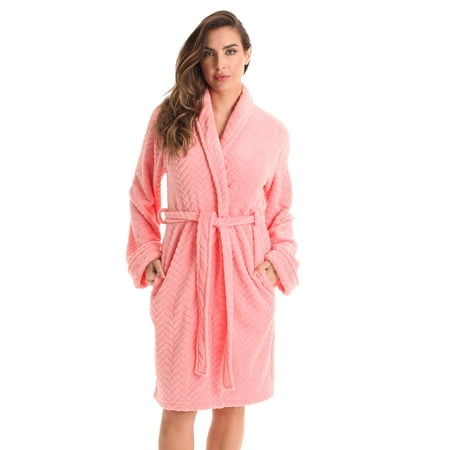 

Just love Women s Kimono Robe / Bath Robe - Lightweight and Comfortable (Coral Small Regular)