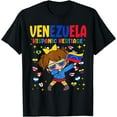 thumbnail image 1 of T-Shirt pour Enfants Filles avec Drapeau du Venezuela - Noir - L, 1 of 2
