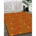 thumbnail image 3 of Ahgly Company Machine Washable Indoor Rectangle Transitional Neon Orange Area Rugs, 5' x 8', 3 of 7