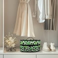 thumbnail image 4 of HELLHERO Portable Iron Storage Holder Clover Leopard Print Pattern Portable Garment Steamer Case for Handheld Garment Steamer, Bag Only, 4 of 6