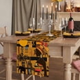 thumbnail image 2 of Black African Women Table Runner 72 Inches Long,Boho Brown Elephant Giraffe Ethnic Cotton Linen Table Runners Dresser Scarves,Decorative Tabletop Scarf Furniture Cover for Home Dinner Party 13"x72", 2 of 8