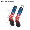 thumbnail image 2 of Balery Eagle Head With American Flag Calcetines novedosos Calcetines deportivos Calcetines hasta la rodilla Calcetines de algodón Calcetines originales y geniales, 2 of 6